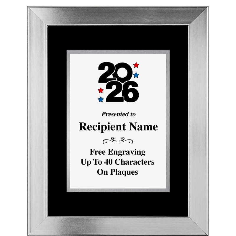 11.5"X14.5" PLATINUM FRAME PLQ