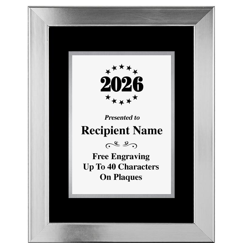 11.5"X14.5" PLATINUM FRAME PLQ