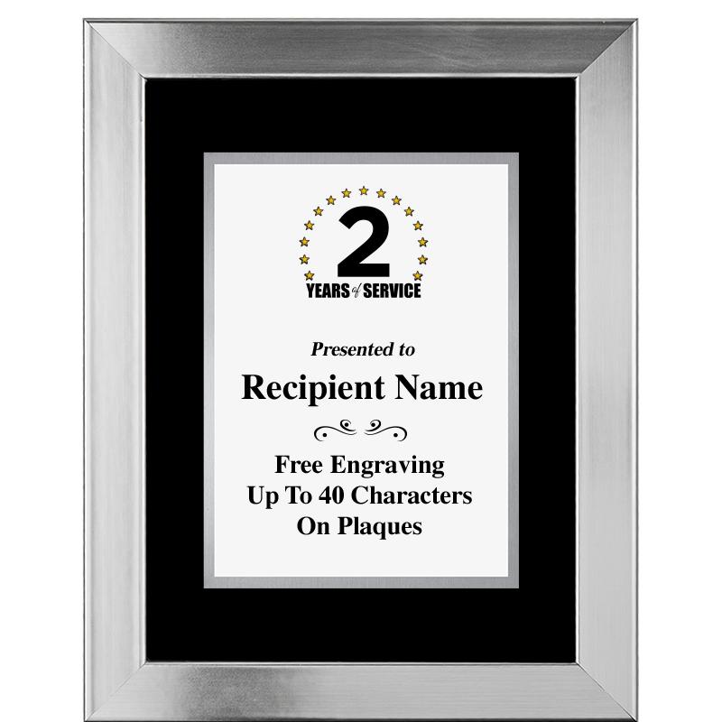 11.5"X14.5" PLATINUM FRAME PLQ