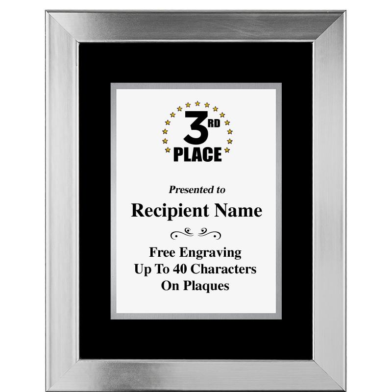 11.5"X14.5" PLATINUM FRAME PLQ