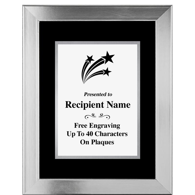 11.5"X14.5" PLATINUM FRAME PLQ