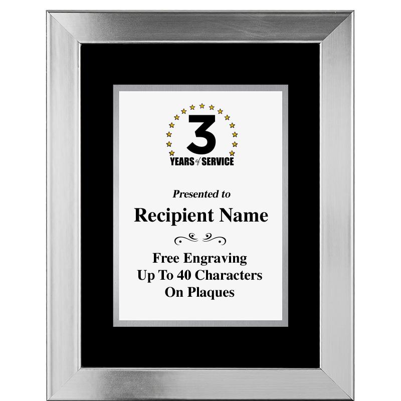 11.5"X14.5" PLATINUM FRAME PLQ