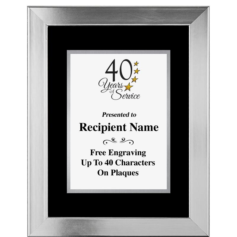 11.5"X14.5" PLATINUM FRAME PLQ