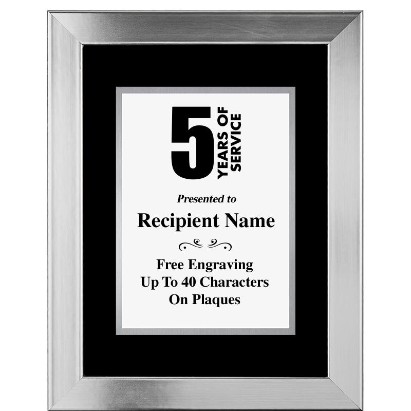 11.5"X14.5" PLATINUM FRAME PLQ