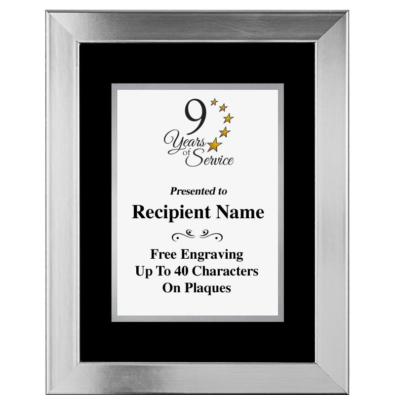 11.5"X14.5" PLATINUM FRAME PLQ