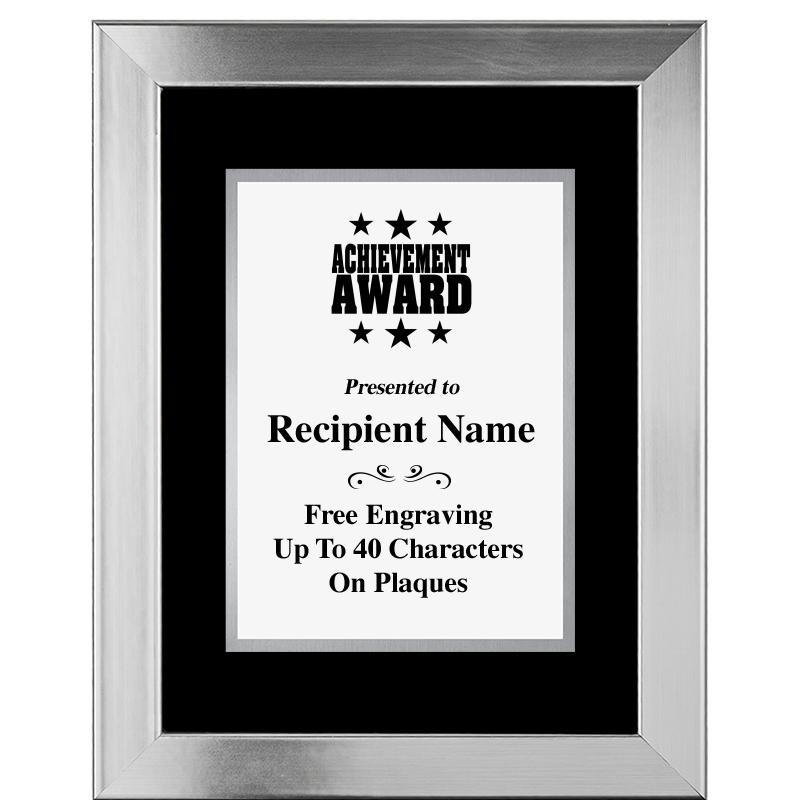 11.5"X14.5" PLATINUM FRAME PLQ