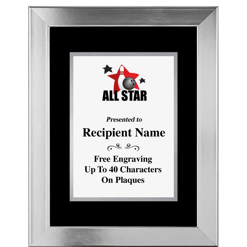 11.5"X14.5" PLATINUM FRAME PLQ