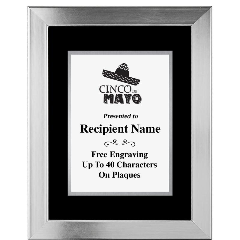 11.5"X14.5" PLATINUM FRAME PLQ