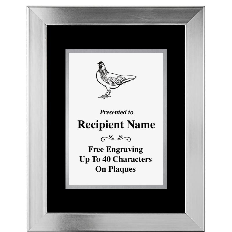 11.5"X14.5" PLATINUM FRAME PLQ