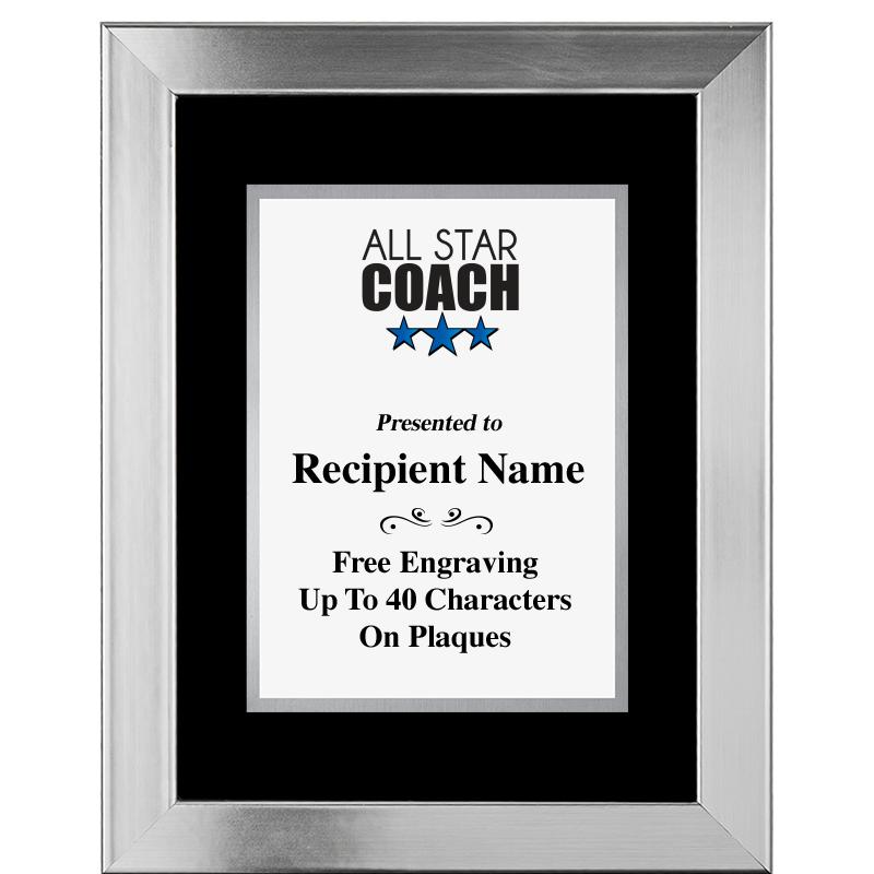 11.5"X14.5" PLATINUM FRAME PLQ