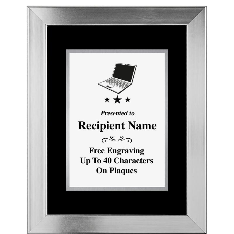 11.5"X14.5" PLATINUM FRAME PLQ