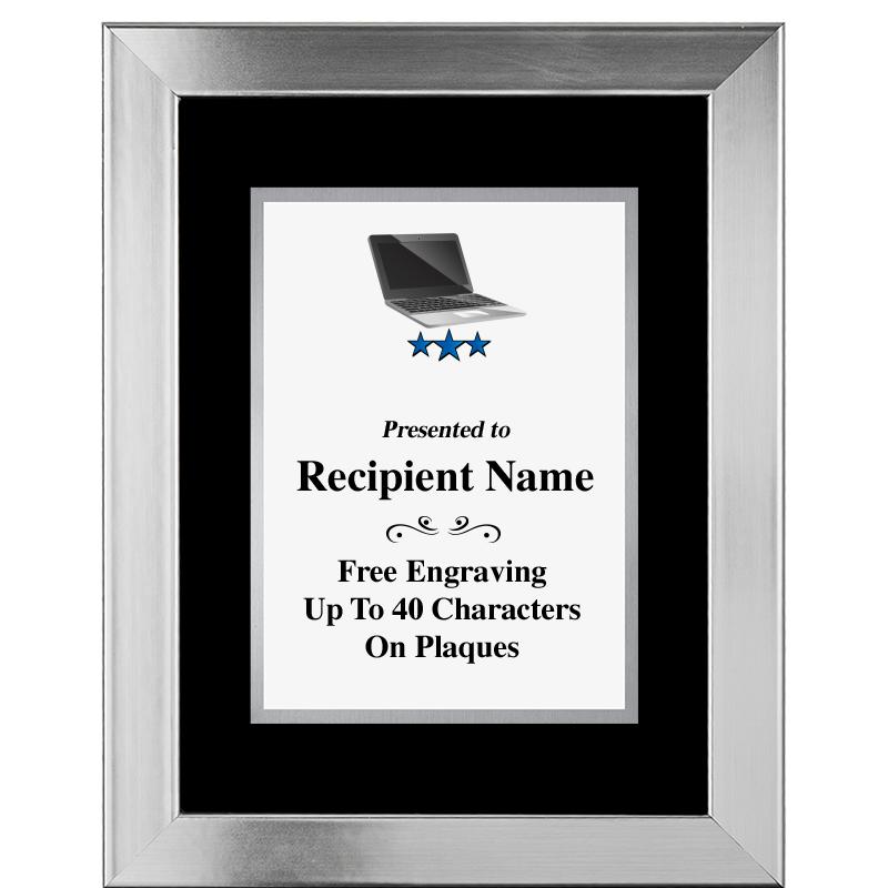 11.5"X14.5" PLATINUM FRAME PLQ