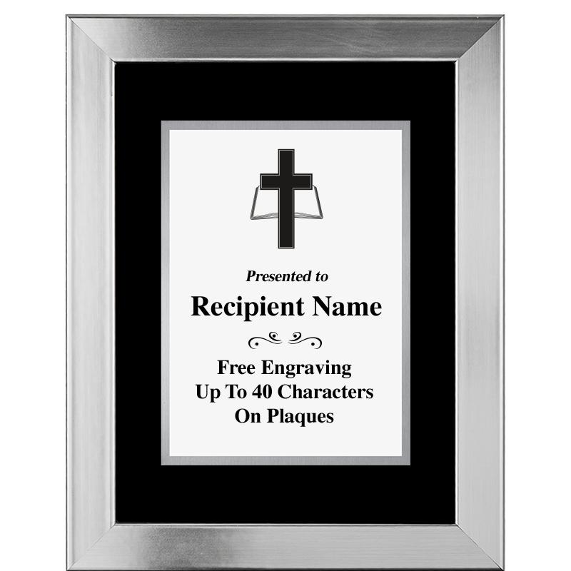 11.5"X14.5" PLATINUM FRAME PLQ