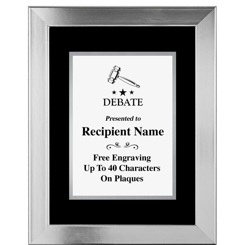 11.5"X14.5" PLATINUM FRAME PLQ