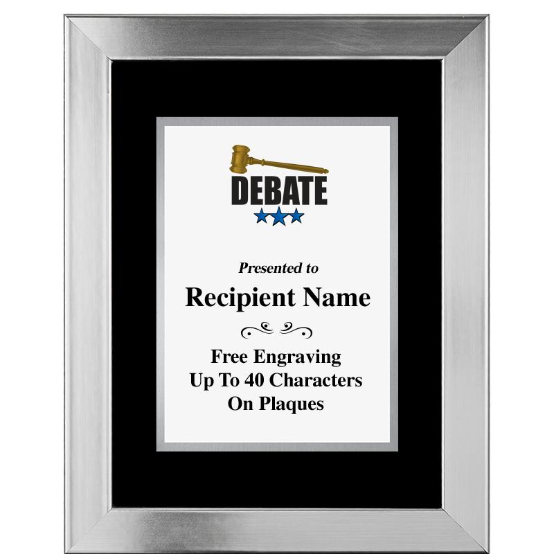 11.5"X14.5" PLATINUM FRAME PLQ