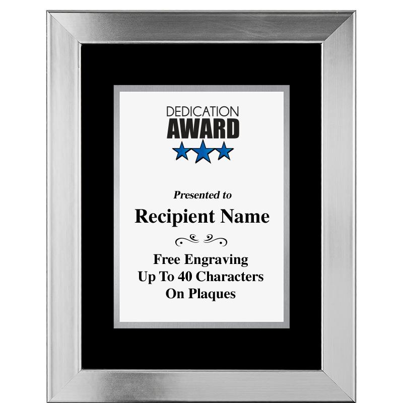 11.5"X14.5" PLATINUM FRAME PLQ