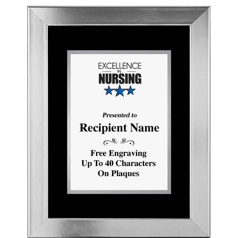 11.5"X14.5" PLATINUM FRAME PLQ