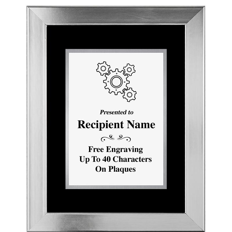 11.5"X14.5" PLATINUM FRAME PLQ