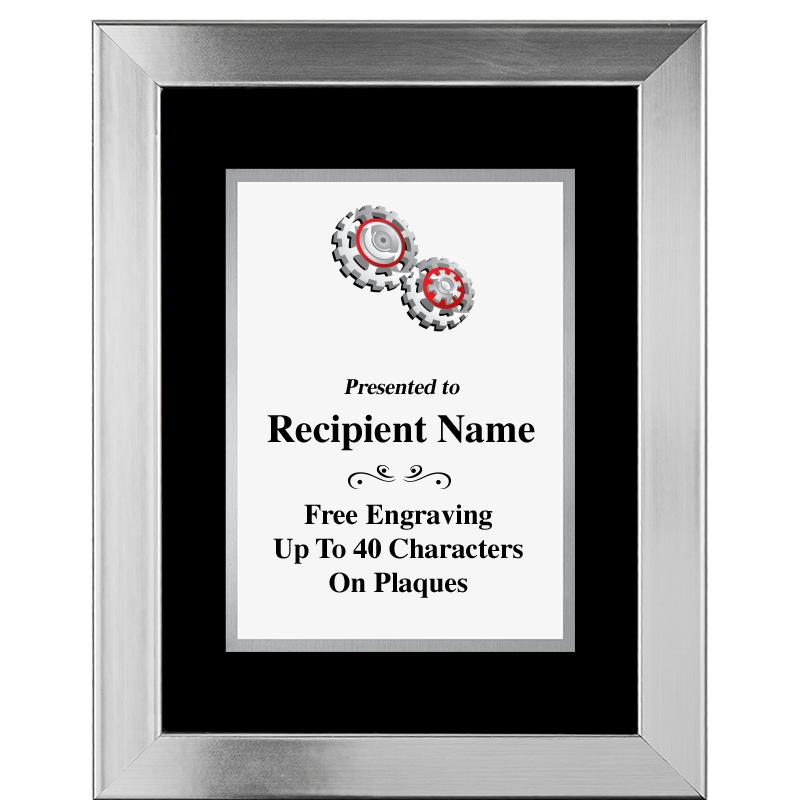 11.5"X14.5" PLATINUM FRAME PLQ