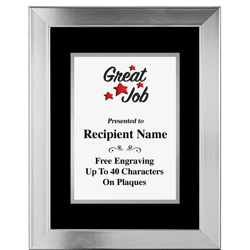 11.5"X14.5" PLATINUM FRAME PLQ