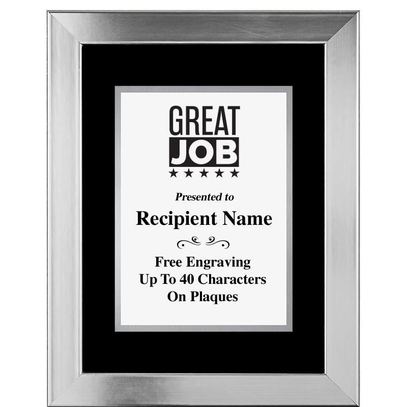 11.5"X14.5" PLATINUM FRAME PLQ