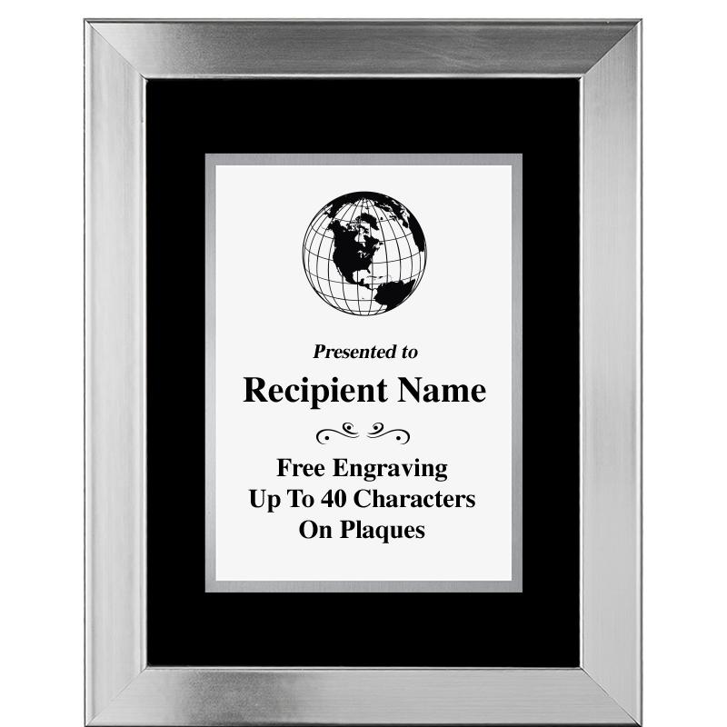 11.5"X14.5" PLATINUM FRAME PLQ
