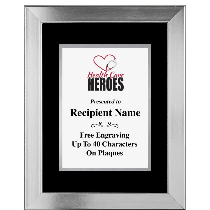 11.5"X14.5" PLATINUM FRAME PLQ