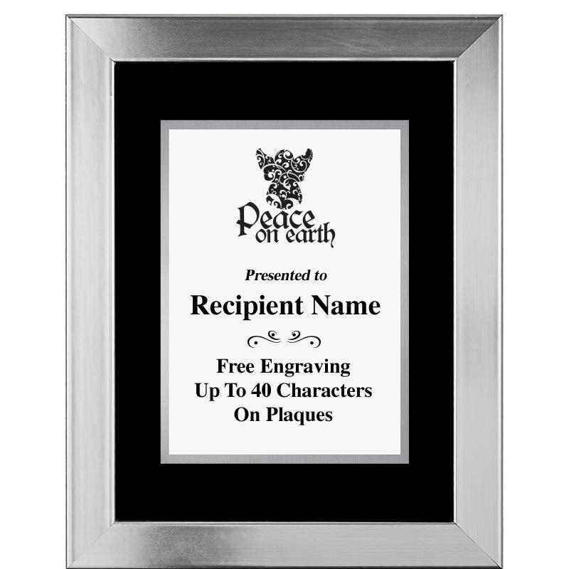 11.5"X14.5" PLATINUM FRAME PLQ