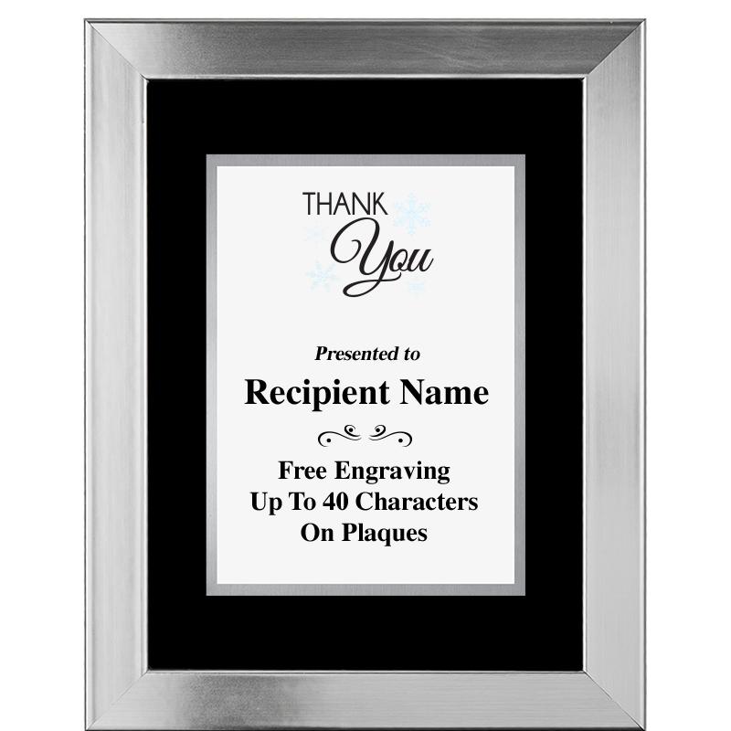 11.5"X14.5" PLATINUM FRAME PLQ