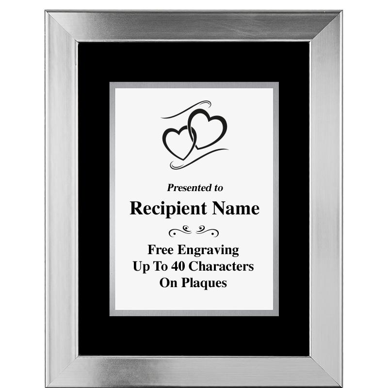 11.5"X14.5" PLATINUM FRAME PLQ