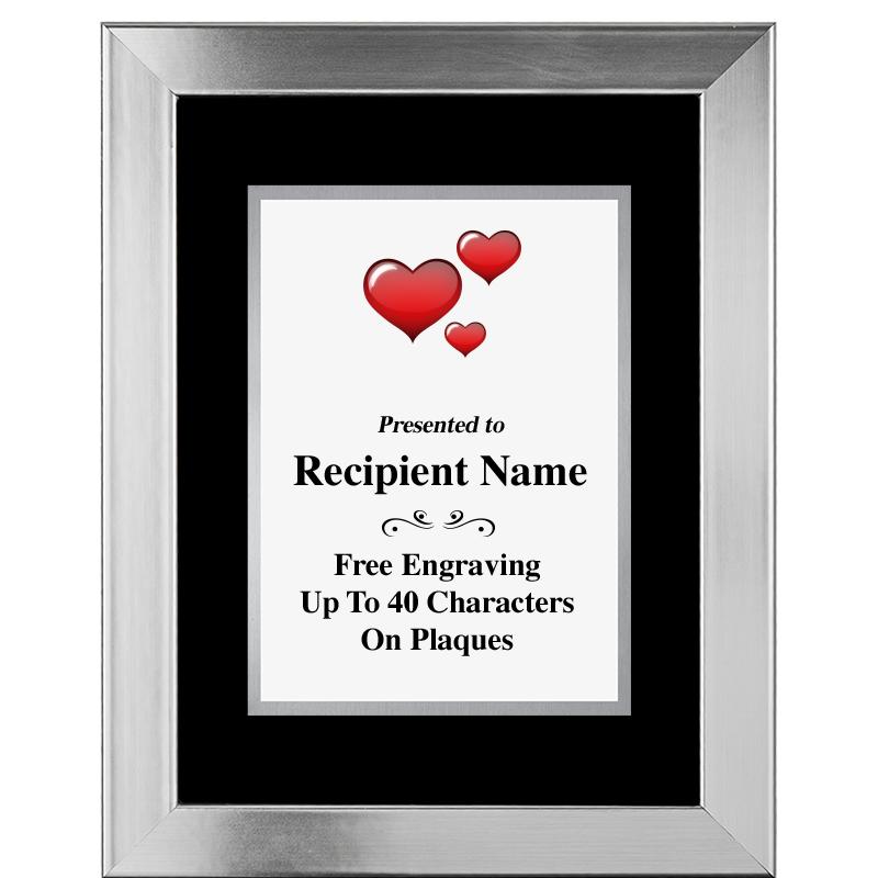 11.5"X14.5" PLATINUM FRAME PLQ