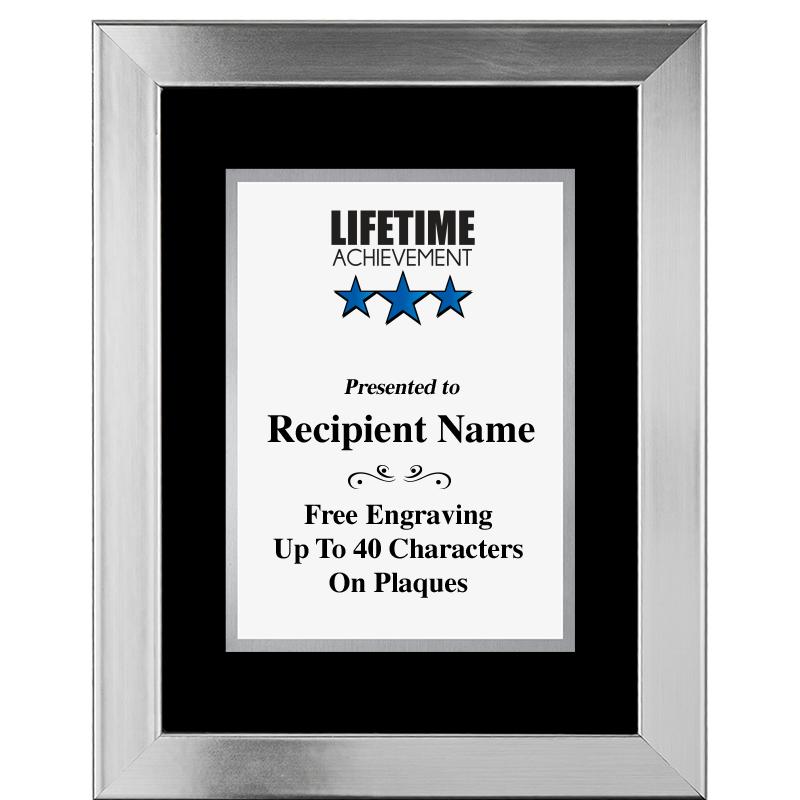 11.5"X14.5" PLATINUM FRAME PLQ