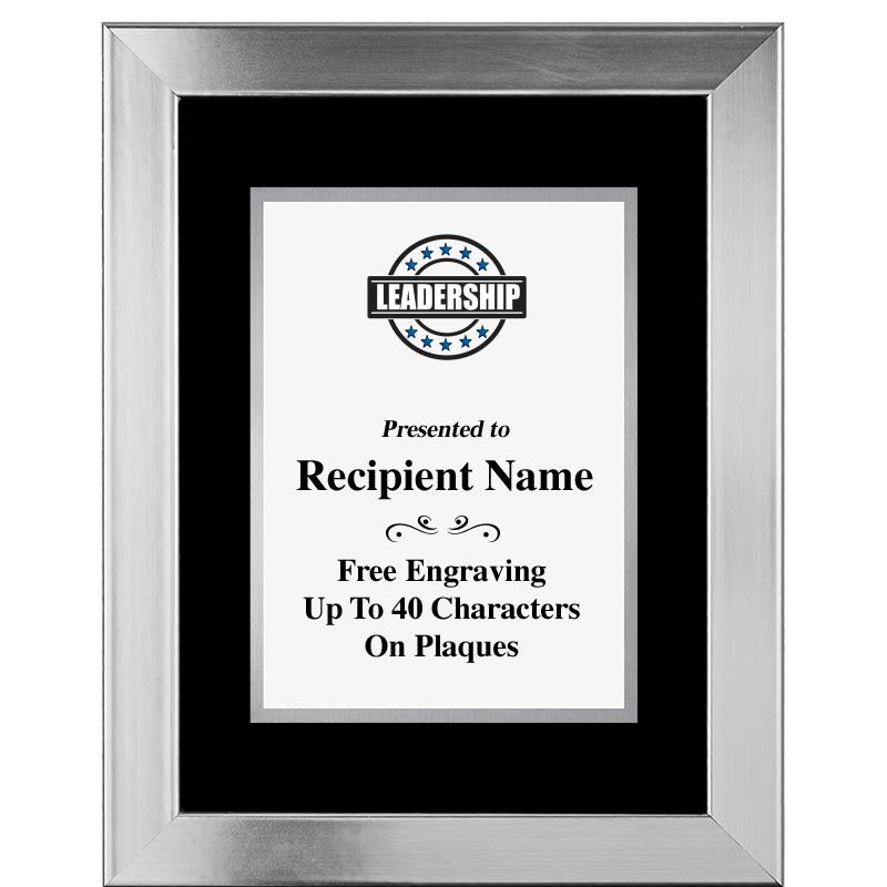 11.5"X14.5" PLATINUM FRAME PLQ