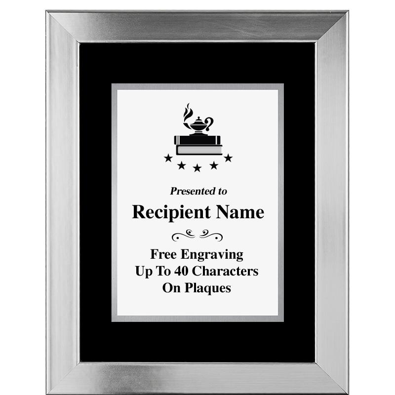 11.5"X14.5" PLATINUM FRAME PLQ