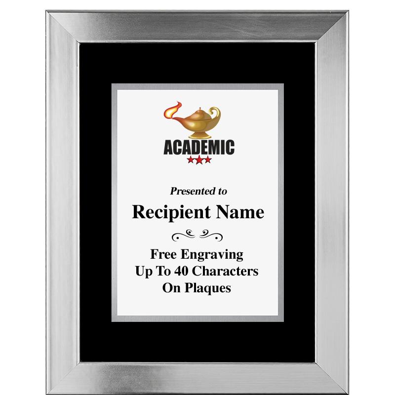 11.5"X14.5" PLATINUM FRAME PLQ