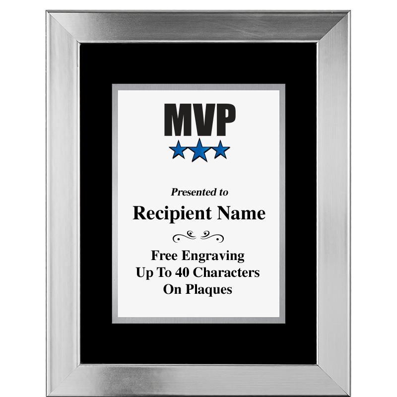 11.5"X14.5" PLATINUM FRAME PLQ