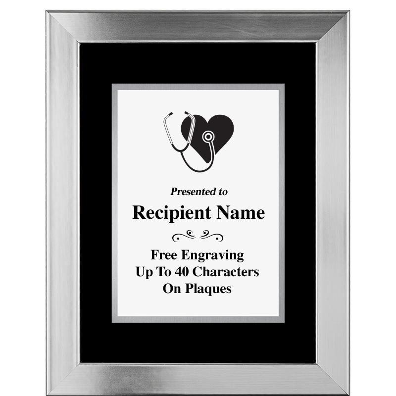 11.5"X14.5" PLATINUM FRAME PLQ