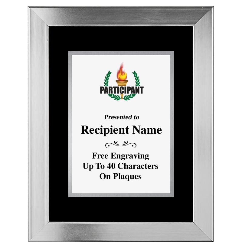 11.5"X14.5" PLATINUM FRAME PLQ