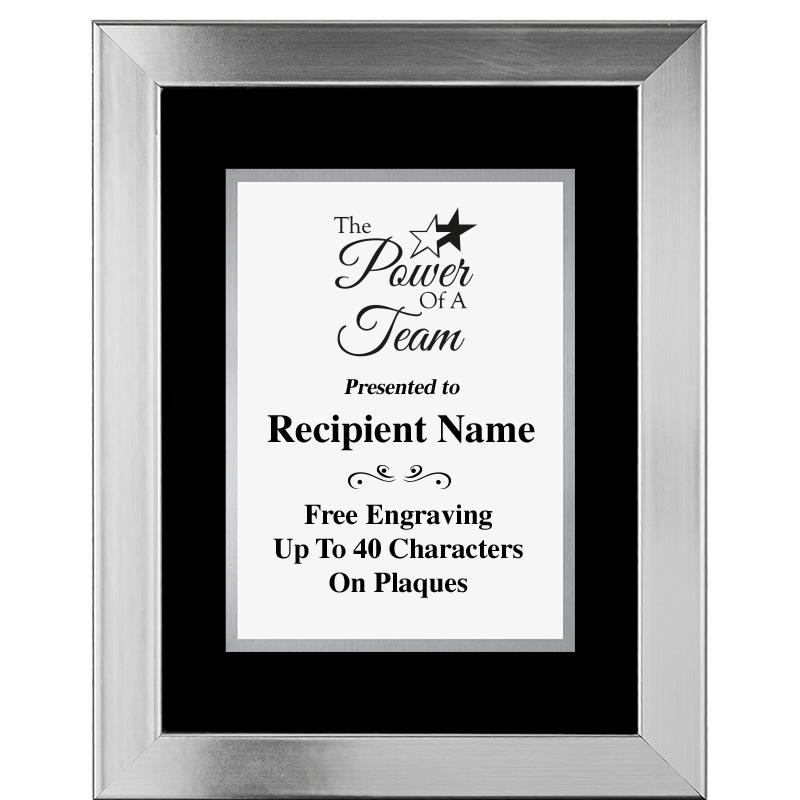 11.5"X14.5" PLATINUM FRAME PLQ