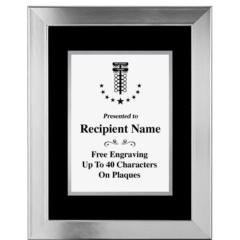 11.5"X14.5" PLATINUM FRAME PLQ