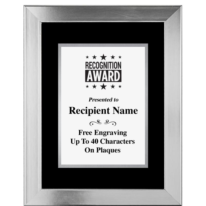 11.5"X14.5" PLATINUM FRAME PLQ