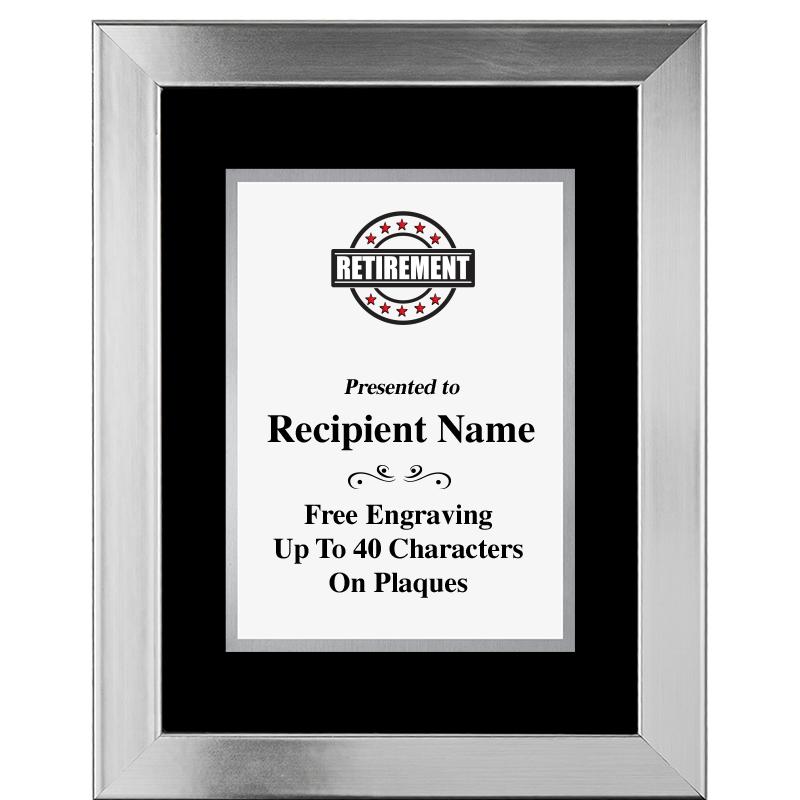 11.5"X14.5" PLATINUM FRAME PLQ