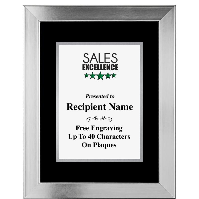 11.5"X14.5" PLATINUM FRAME PLQ