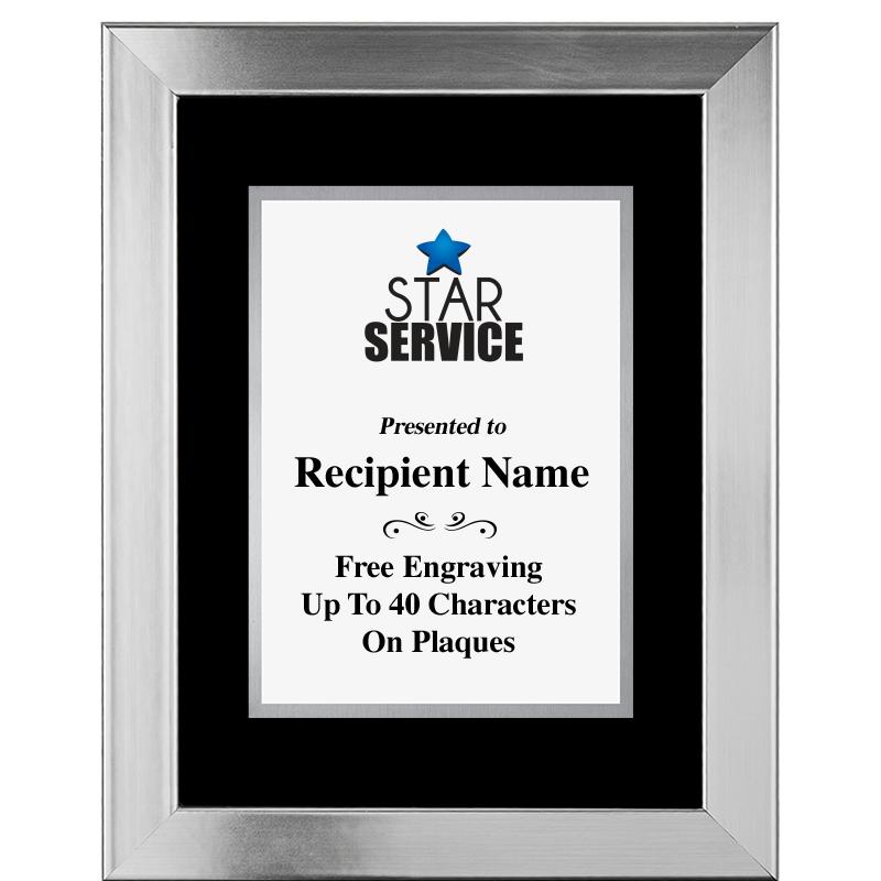 11.5"X14.5" PLATINUM FRAME PLQ