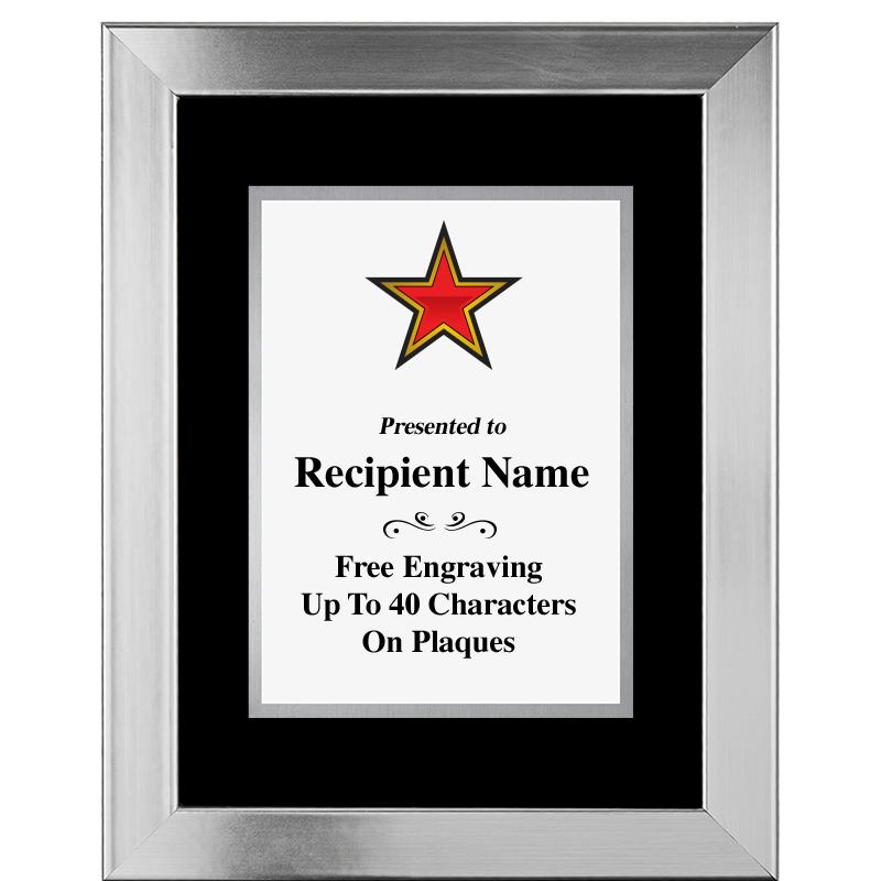 11.5"X14.5" PLATINUM FRAME PLQ