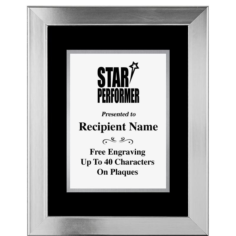 11.5"X14.5" PLATINUM FRAME PLQ