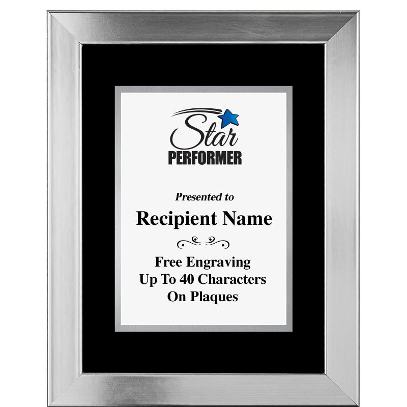 11.5"X14.5" PLATINUM FRAME PLQ