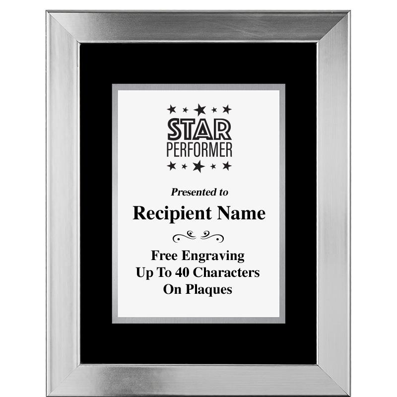 11.5"X14.5" PLATINUM FRAME PLQ