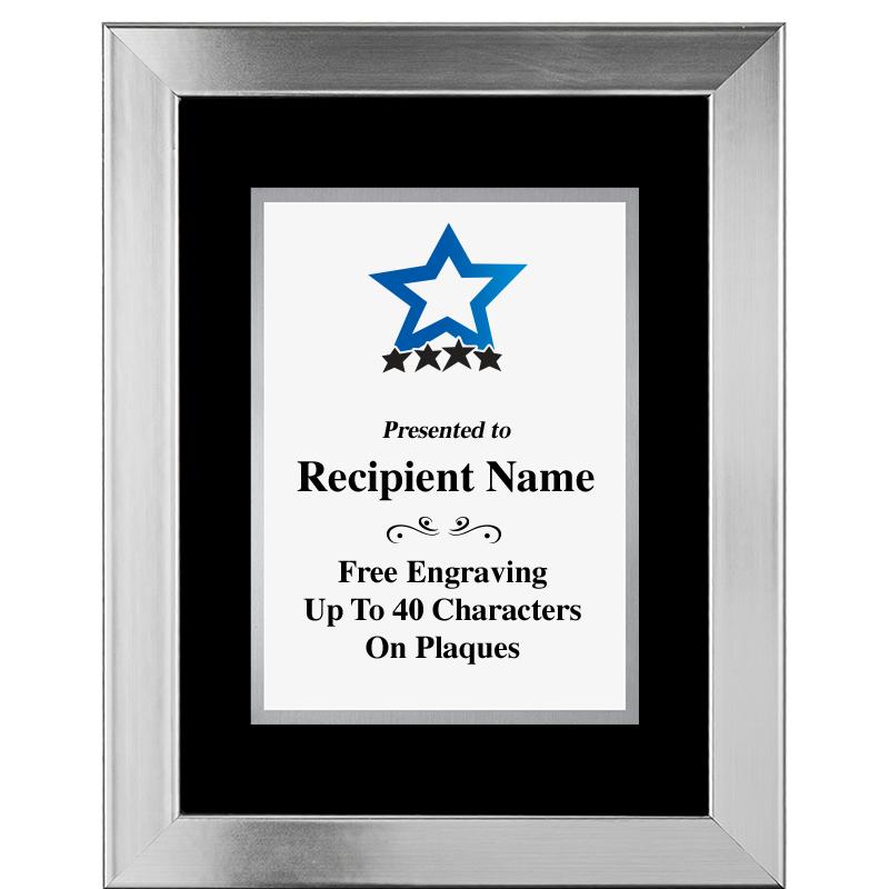 11.5"X14.5" PLATINUM FRAME PLQ