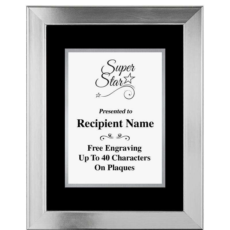 11.5"X14.5" PLATINUM FRAME PLQ